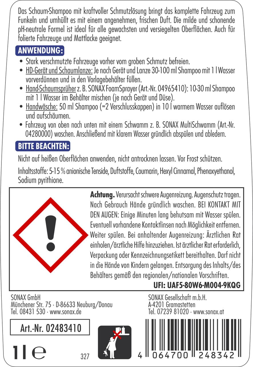 sonax-xtreme-foaminvasion-schaumshampoo-sonderedition-1-liter image 2