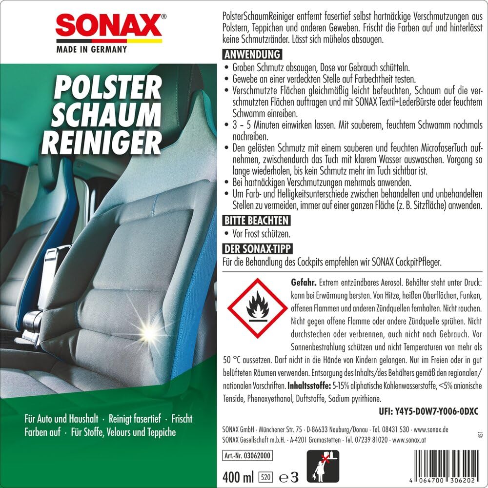 sonax-polsterschaumreiniger-400-ml-polster-und-teppichreiniger image 2