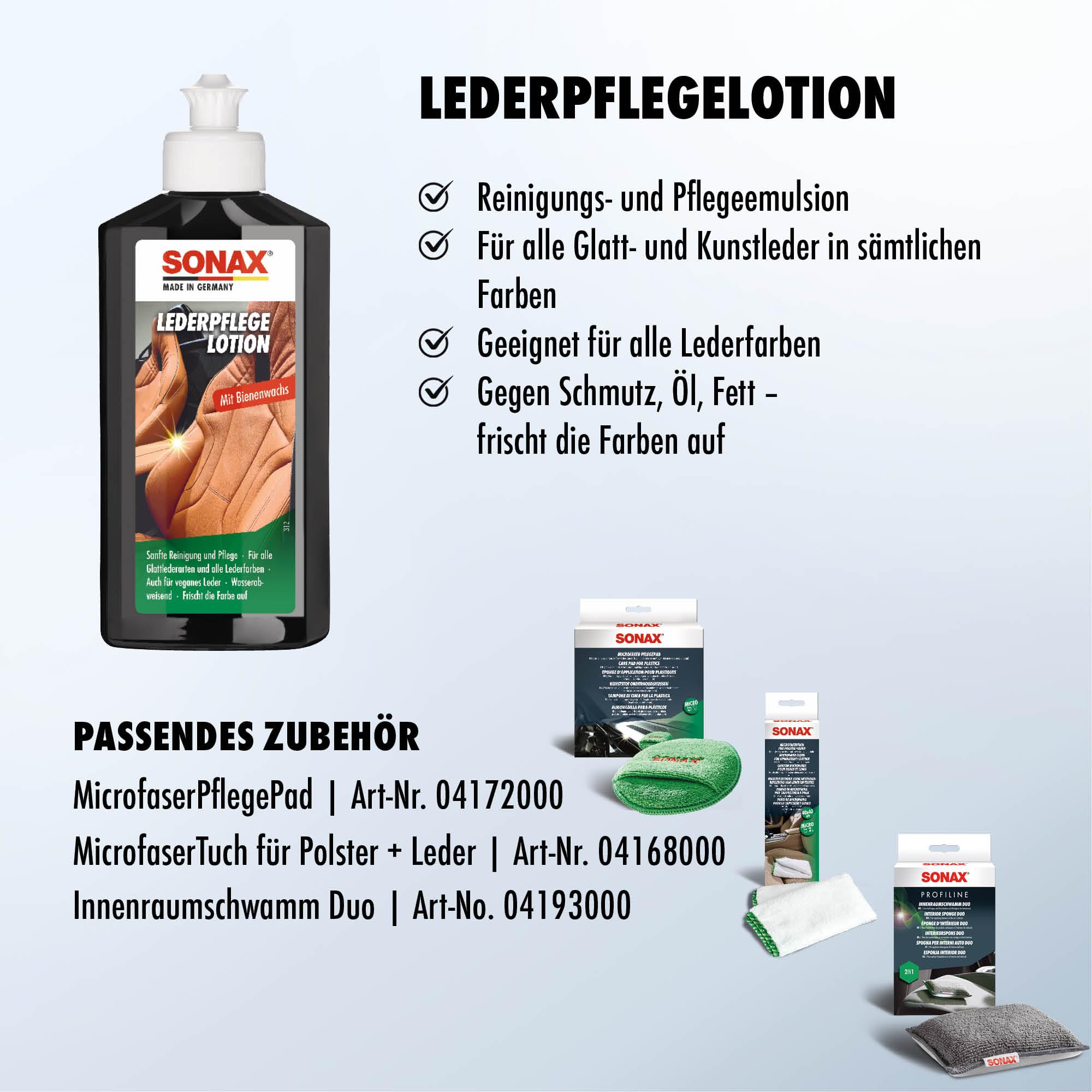 sonax-lederpflegelotion-250-ml-glattleder-pflege image 3