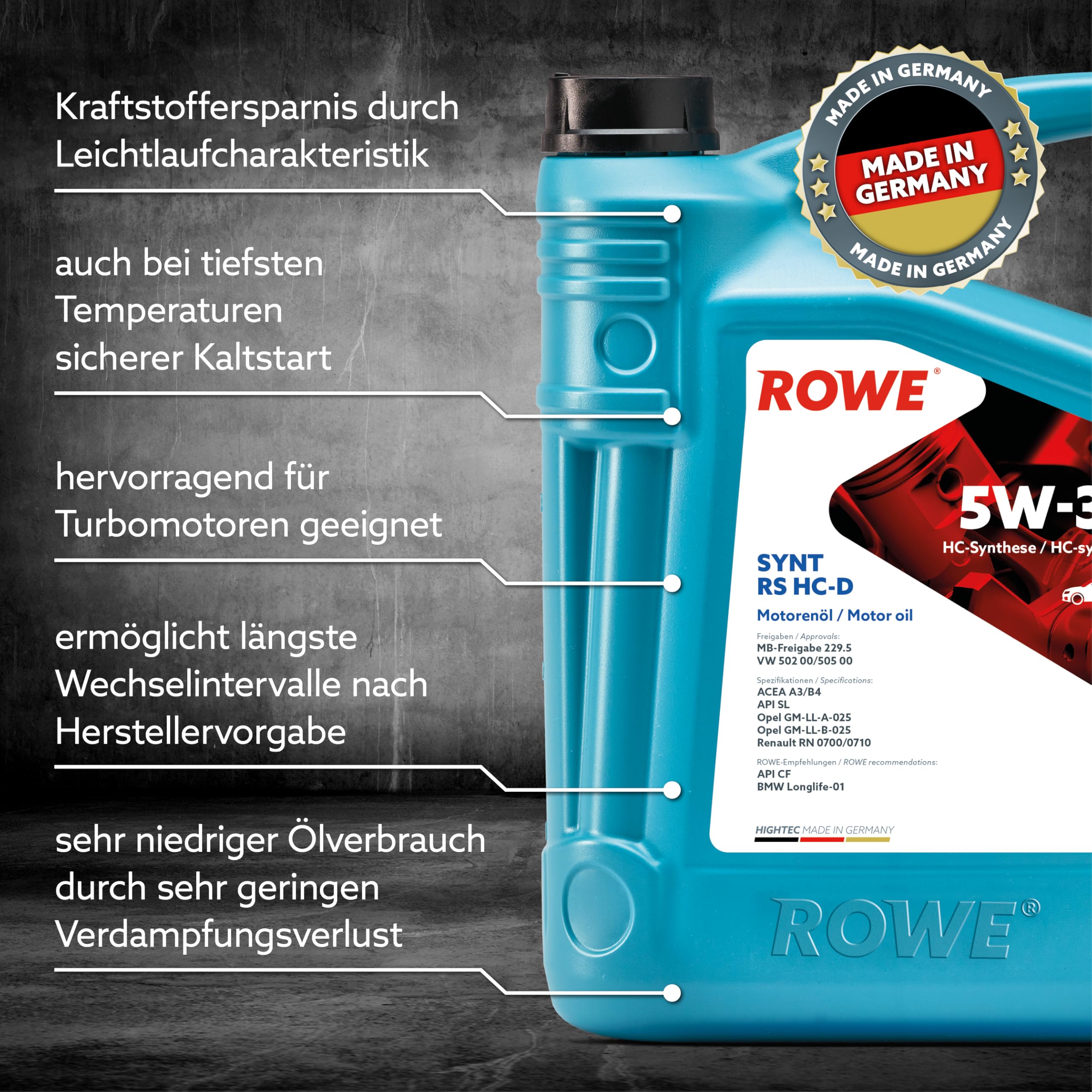 rowe-hightec-synt-rs-hc-d-sae-5w-30-leichtlauf-motor-l-5-liter image 3
