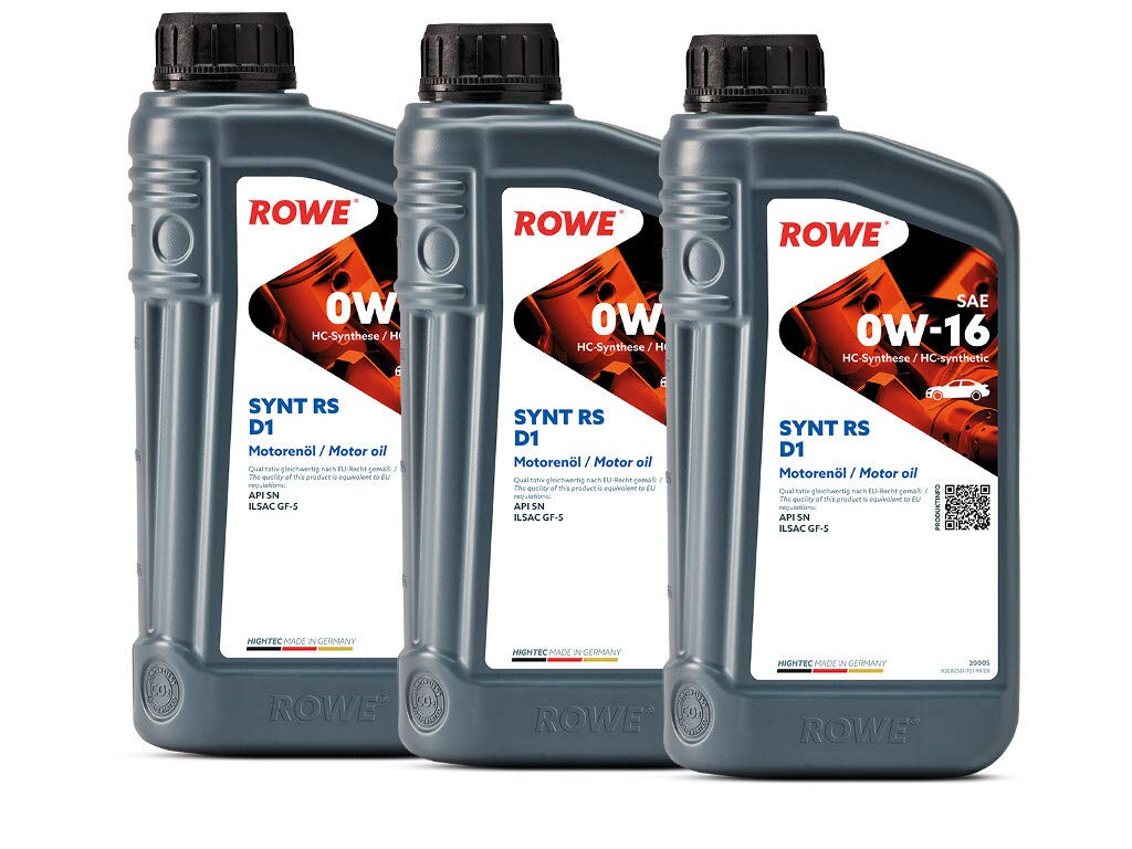 rowe-hightec-synt-rs-d1-sae-0w-16-motor-l-3x1l-f-r-hybrid-und-benzinfahrzeuge image 1
