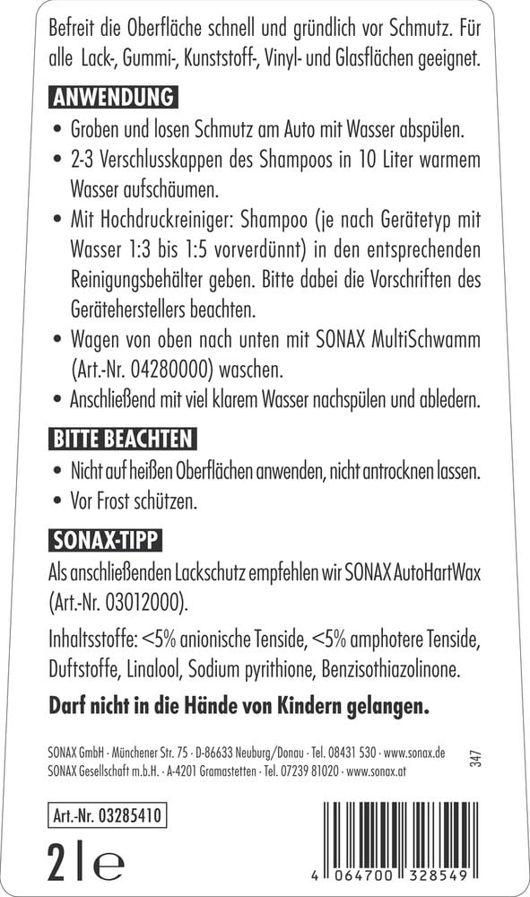 sonax-autoshampoo-konzentrat-havana-love-2-liter image 2