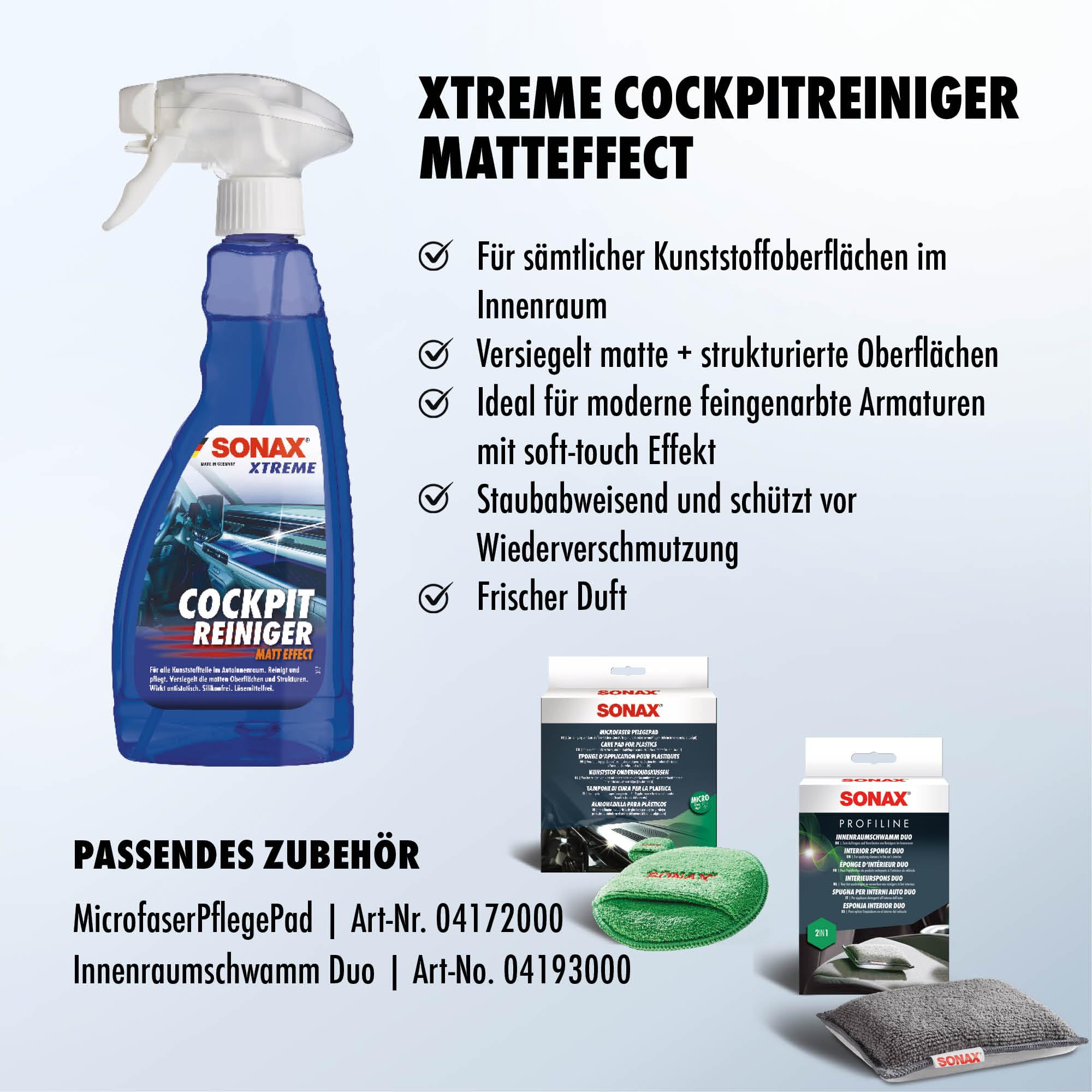 sonax-xtreme-cockpitreiniger-matteffect-500-ml-innen-kunststoffpflege image 3