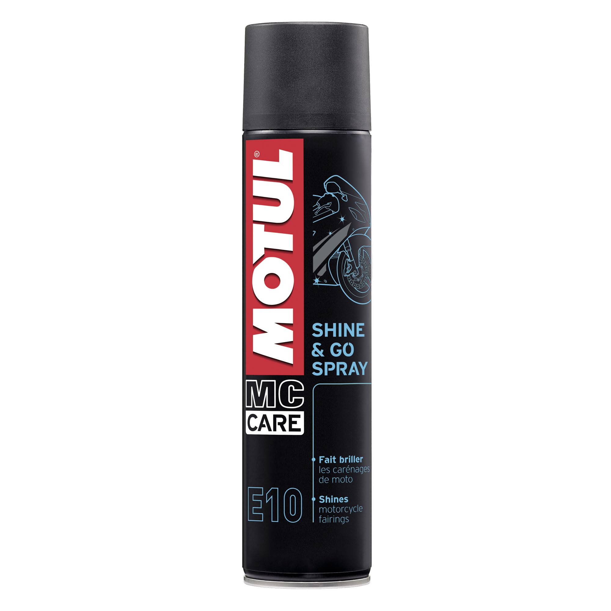 motul-mc-care-shine-go-e10-kunststoff-reinigungsspray-400-ml-silikonbasis image 1