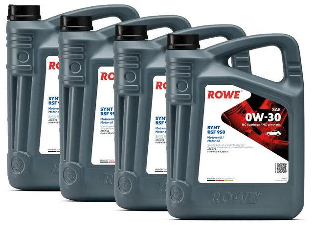 rowe-hightec-synt-rsf-950-sae-0w-30-motor-l-20-liter-4x5l-kanister-made-in-germa image 1
