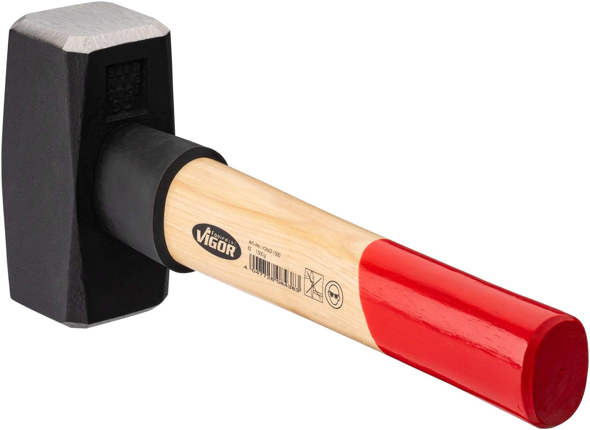 vigor-f-ustel-v2663-1500-1500-g-280-mm-hickoryholz-mit-gummi-schlagschutz image 4