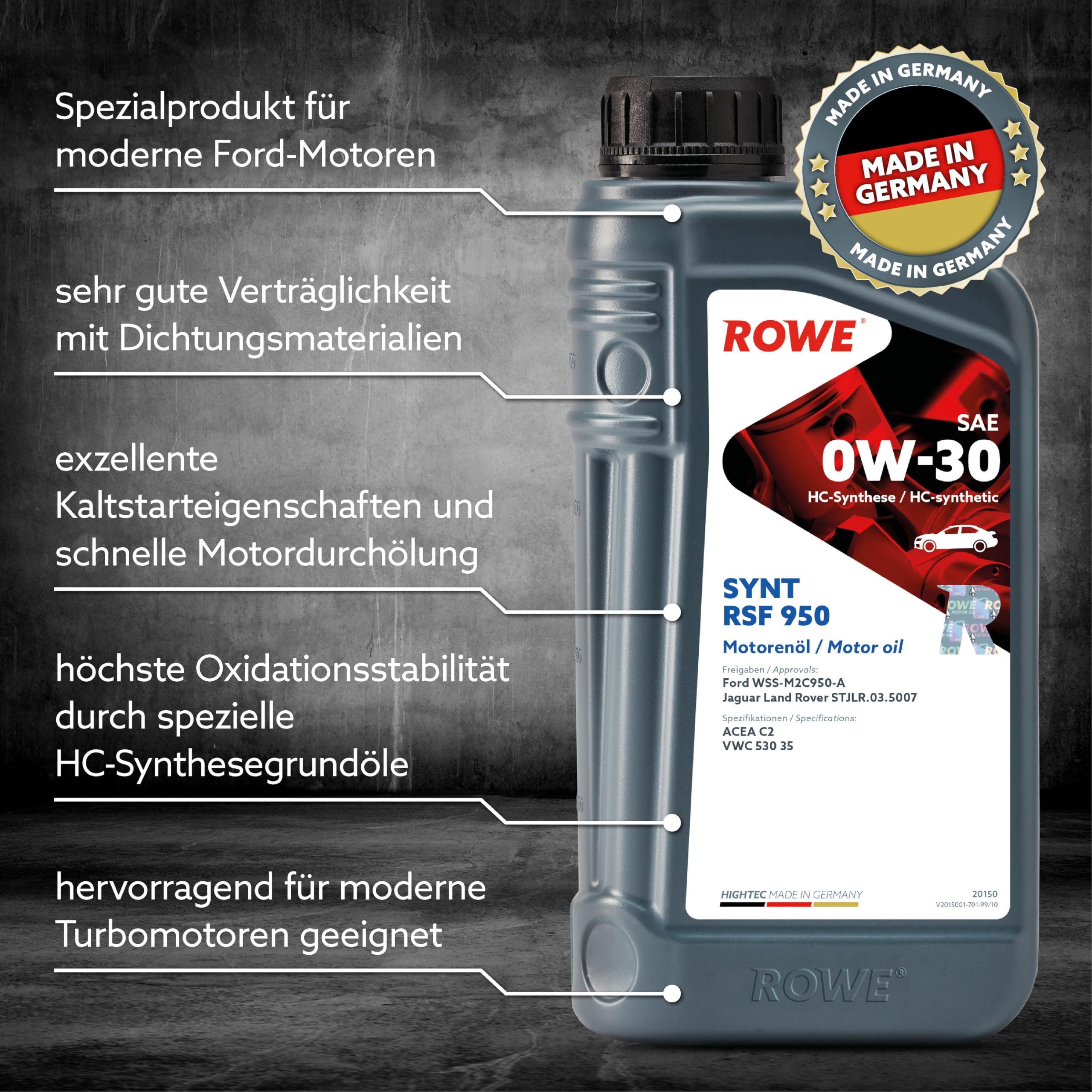 rowe-hightec-synt-rsf-950-sae-0w-30-hc-synthese-motoren-l-1-liter-f-r-ford-wss-m image 3