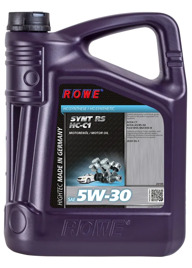 rowe-hightec-synt-rs-sae-5w-30-hc-c1-5-liter-pkw-motoren-l image 1
