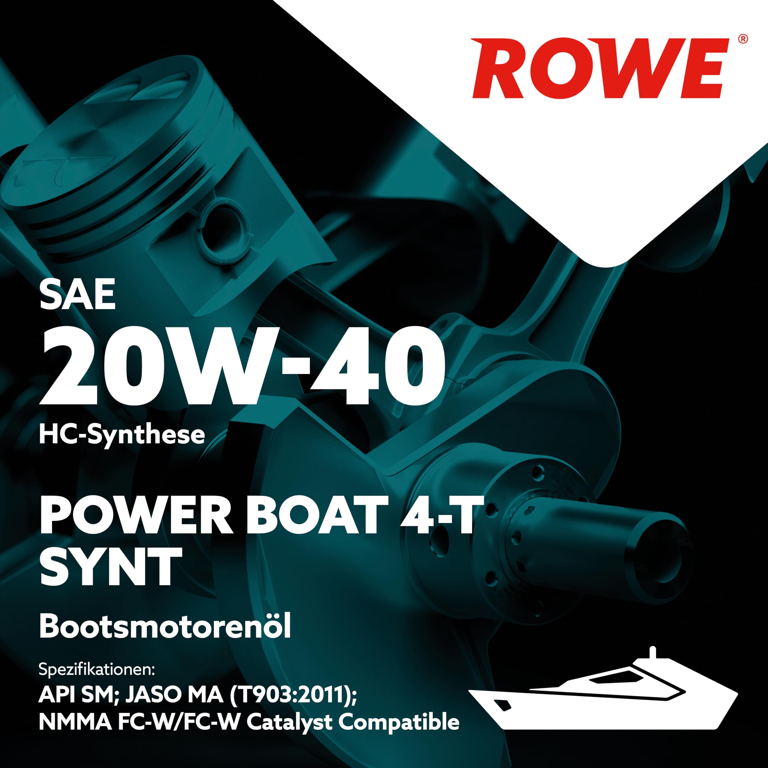 rowe-hightec-power-boat-4-t-sae-20w-40-synt-motor-l-5-liter image 2