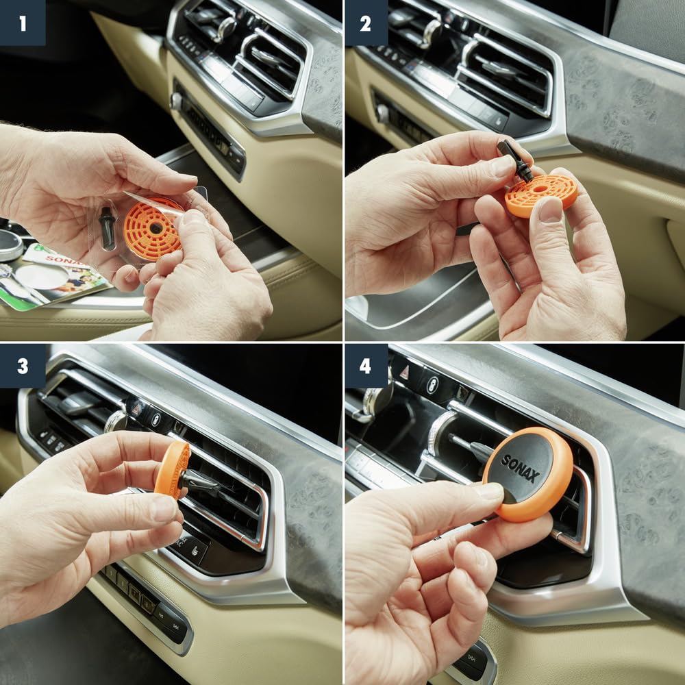 sonax-air-freshener-zirbe-6er-pack-auto-duftspender-mit-zirbenduft-l-ftungsclip image 4