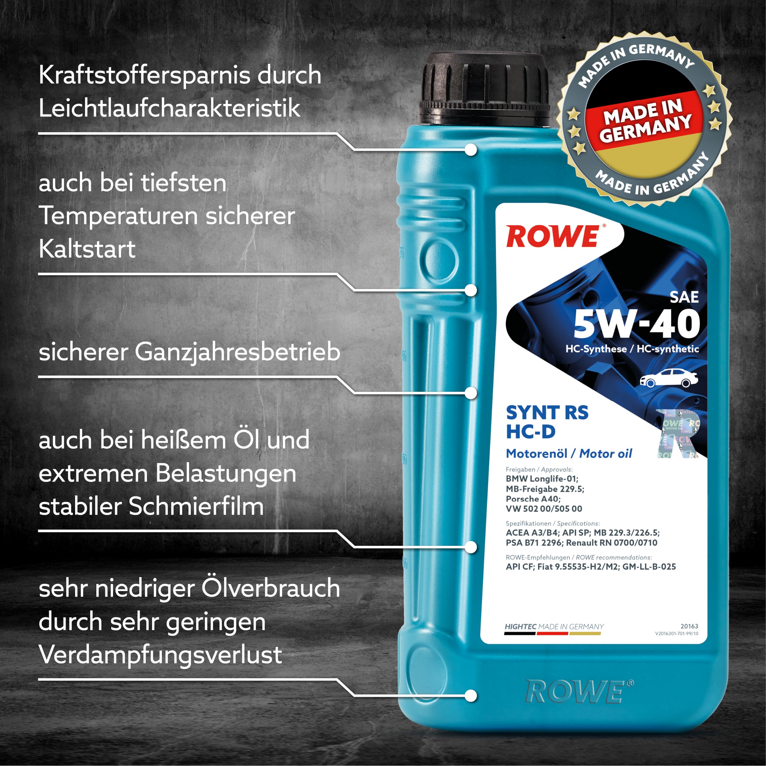 rowe-hightec-synt-rs-hc-d-sae-5w-40-1-liter-hc-synthese-motoren-l-f-r-verl-ngert image 3