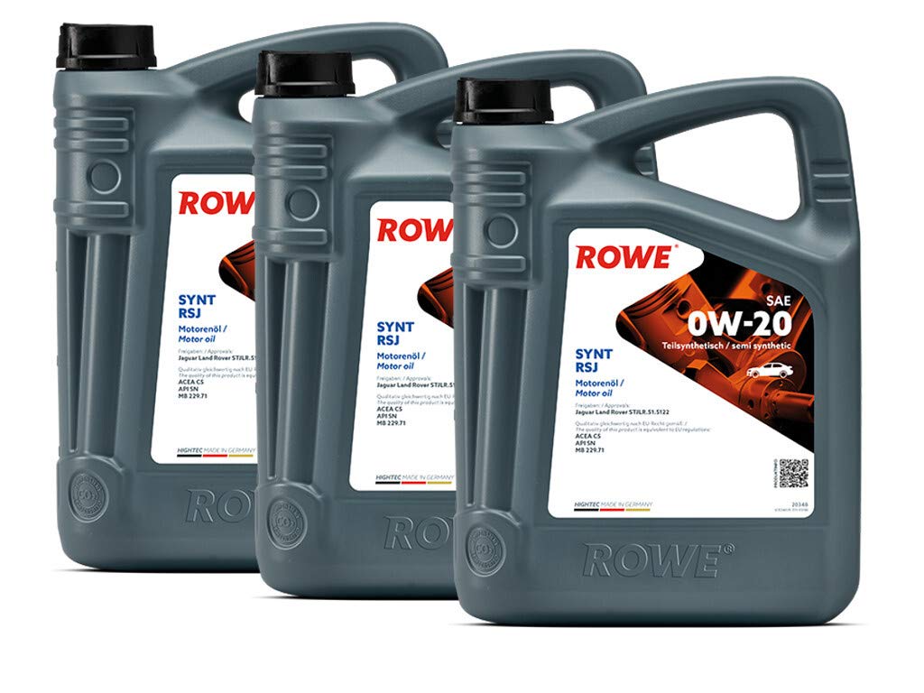 rowe-hightec-synt-rsj-sae-0w-20-motor-l-15-liter-3x5l-f-r-jaguar-land-rover-merc image 1
