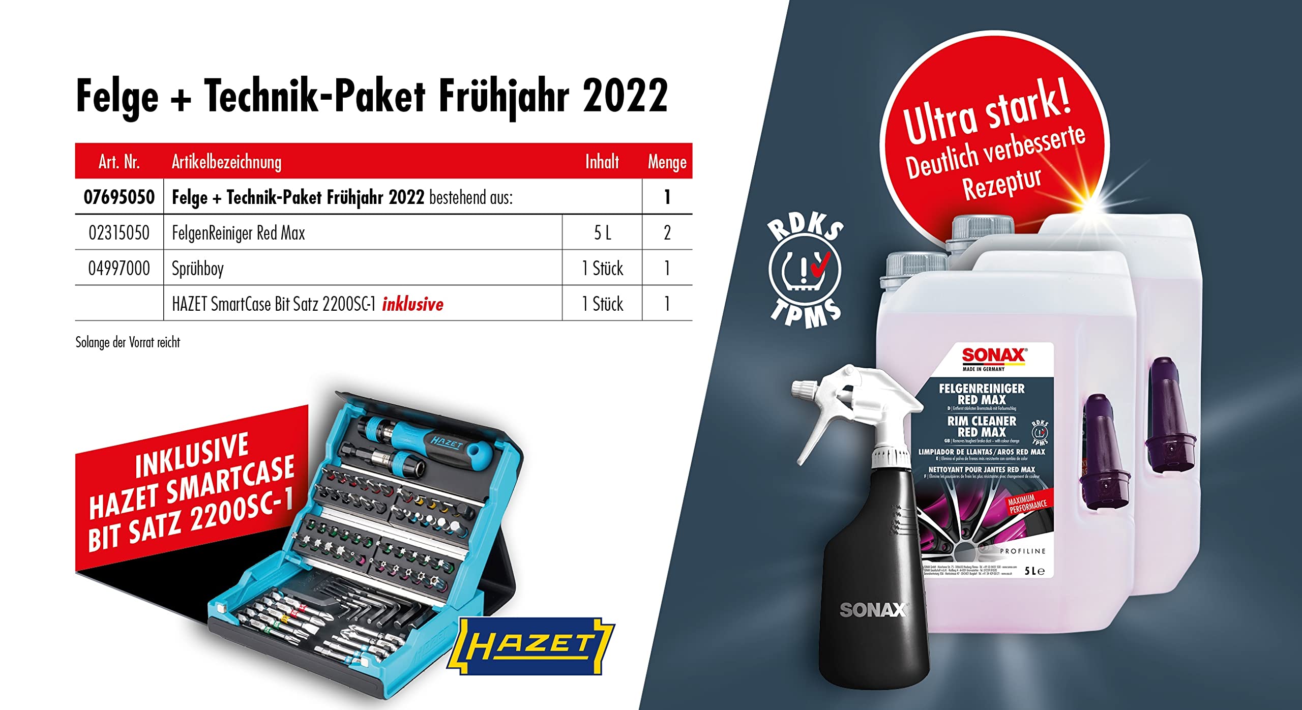 sonax-felge-technik-paket-fr-hjahr-red-max-2x5-l-sp-hboy-und-hazet-smartcase-bit image 3