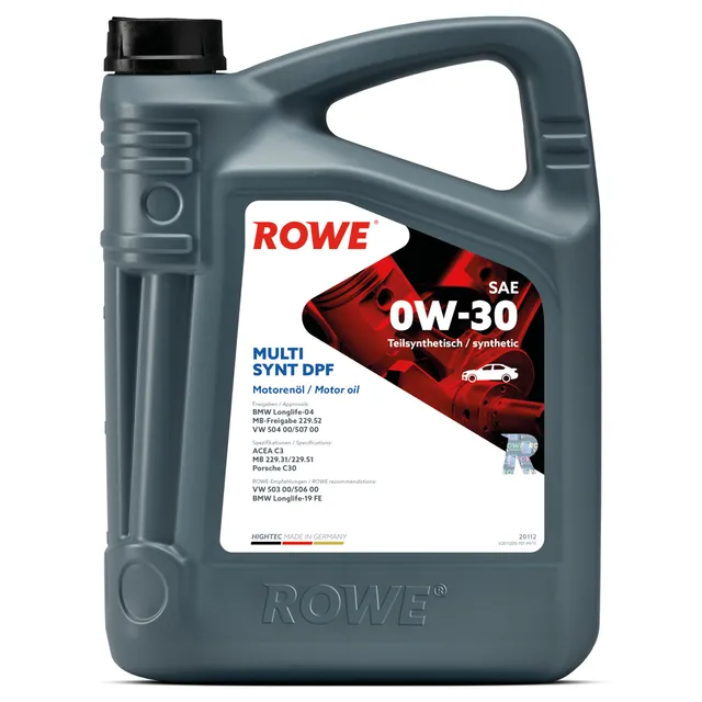 rowe-hightec-multi-synt-dpf-sae-0w-30-motor-l-5-liter-hc-synthese-mit-pao-bmw-lo image 1