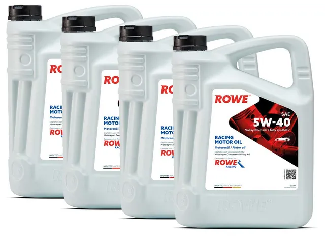 rowe-hightec-racing-motor-oil-sae-5w-40-20-liter-4x5l-profi-gebinde-made-in-germ image 1