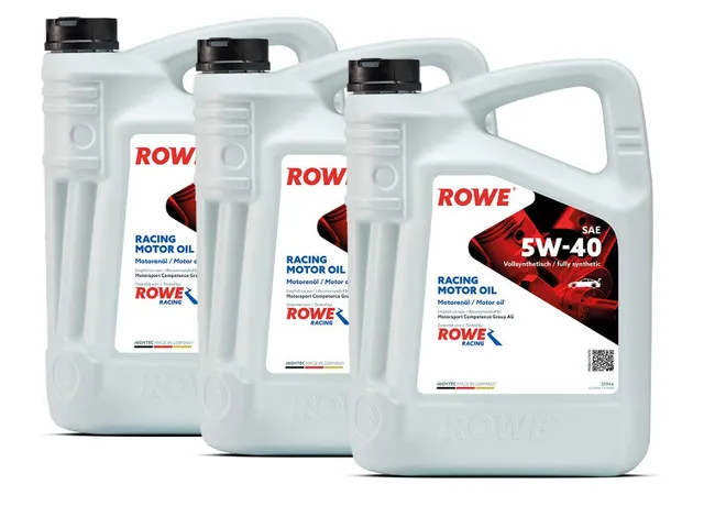 rowe-hightec-racing-motor-oil-sae-5w-40-15-liter-3x5l-vollsynthetisches-rennspor image 1