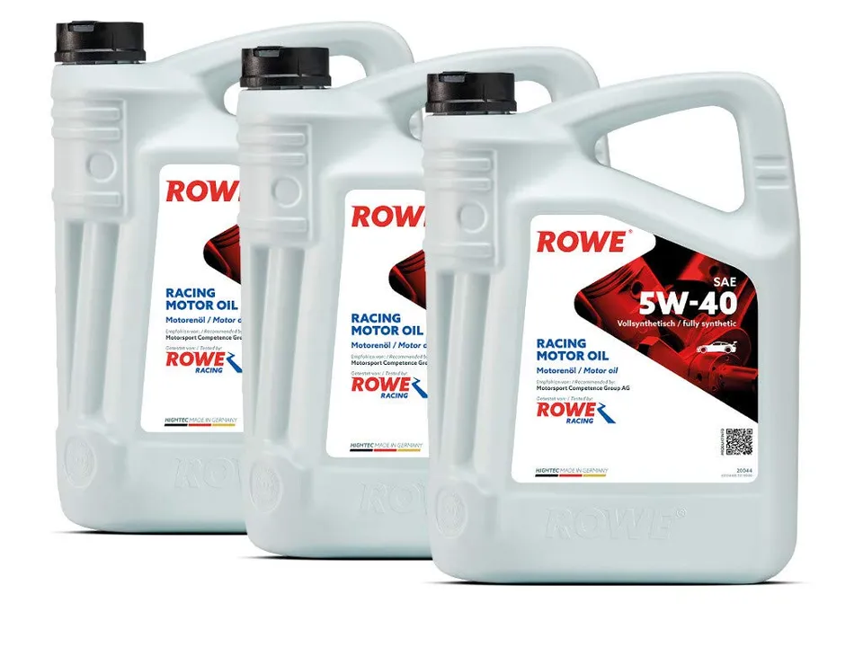 rowe-hightec-racing-motor-oil-sae-5w-40-15-liter-3x5l-vollsynthetisches-rennspor image 1