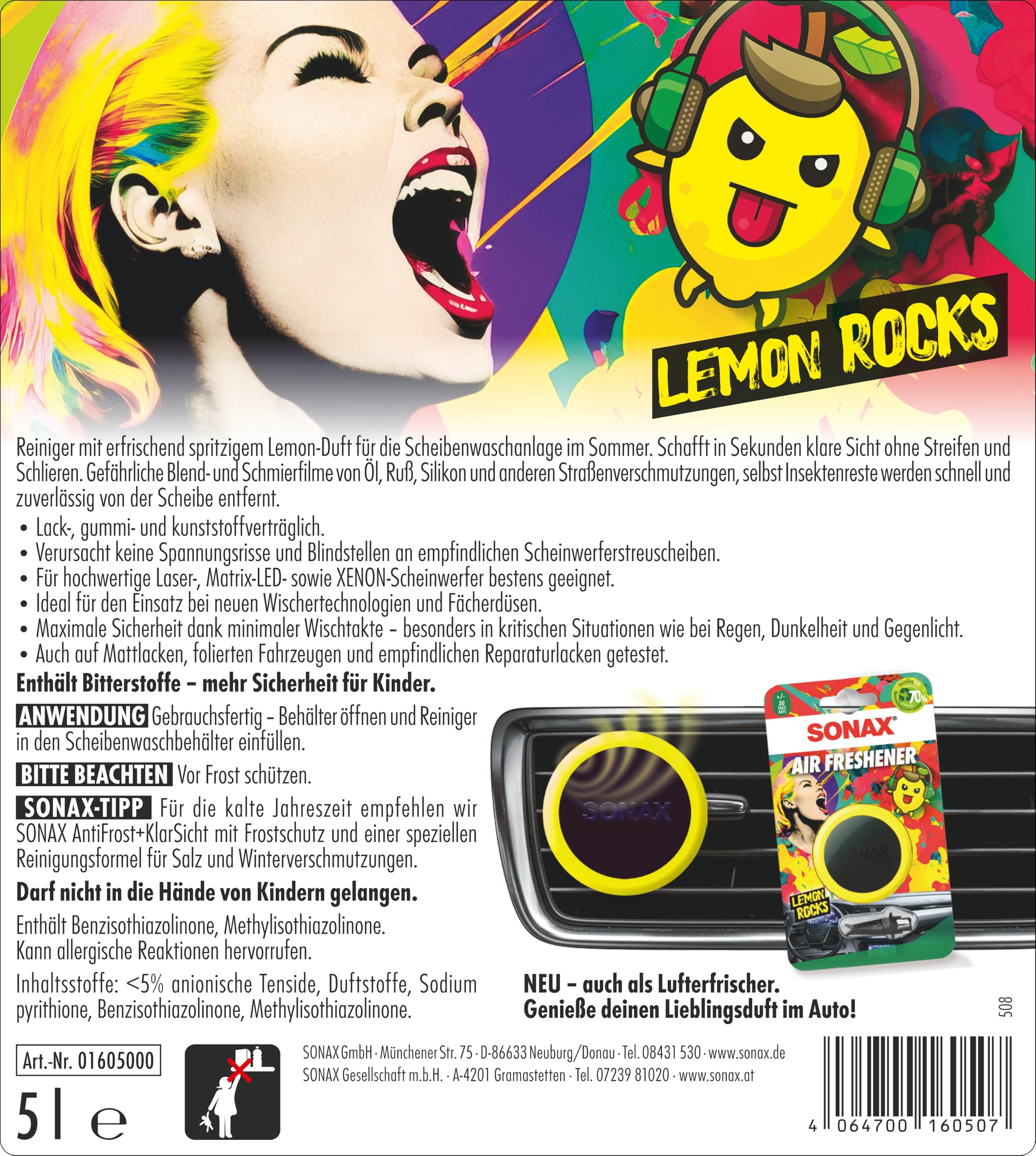 sonax-scheibenreiniger-gebrauchsfertig-lemon-rocks-5-liter-kanister image 2