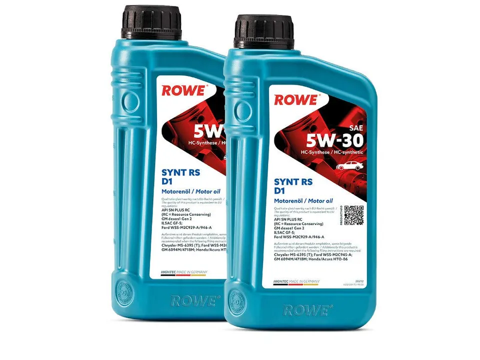 rowe-hightec-synt-rs-d1-sae-5w-30-motor-l-2x1l-hc-synthese-api-sp-rc-ilsac-gf-6a image 1