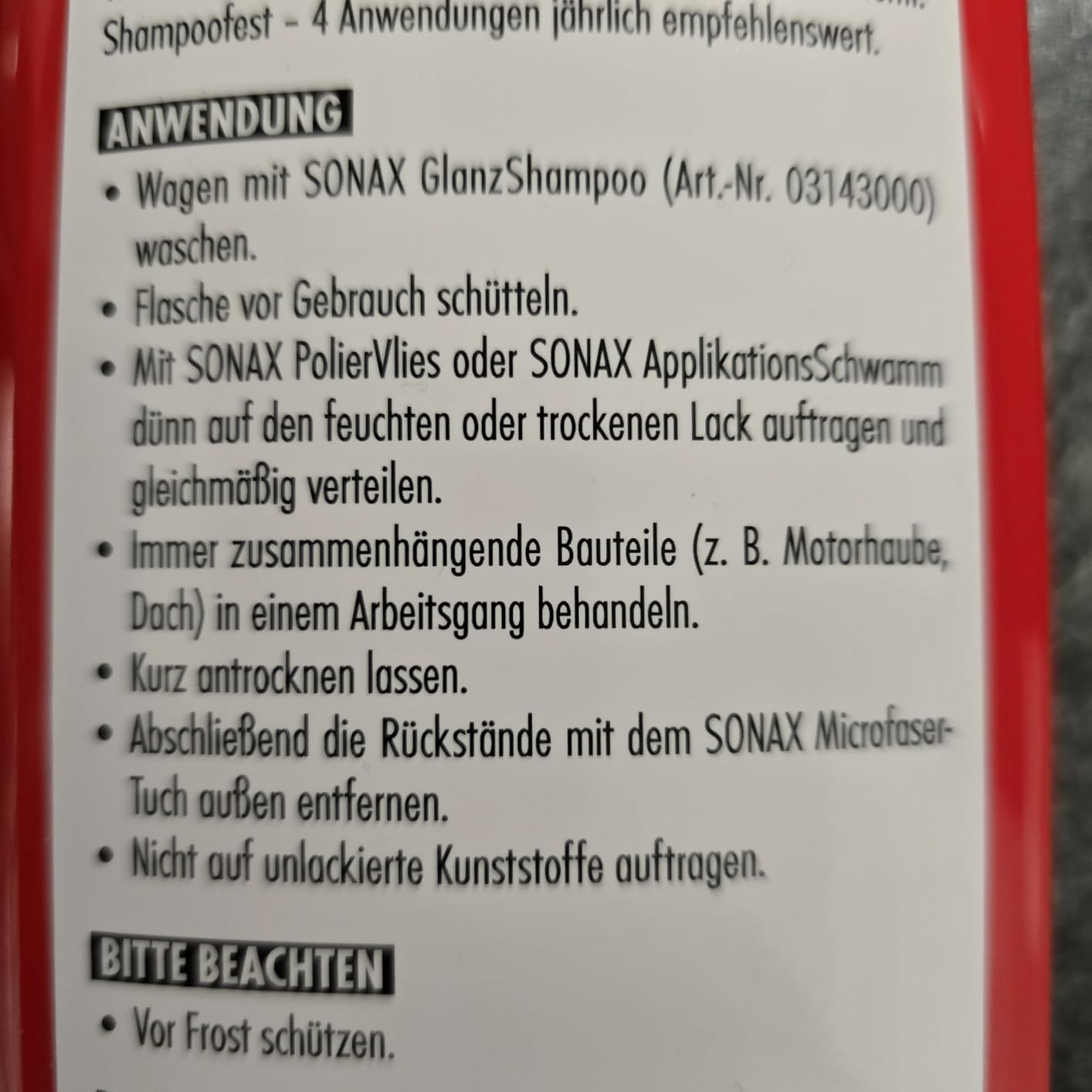 Perfekt für neue Lacke
