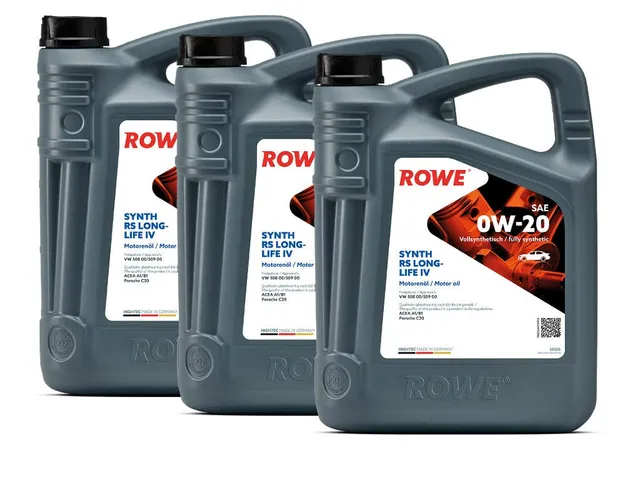 rowe-hightec-synth-rs-longlife-iv-sae-0w-20-motoren-l-15-liter-3x5l-vw-508-00-50 image 1