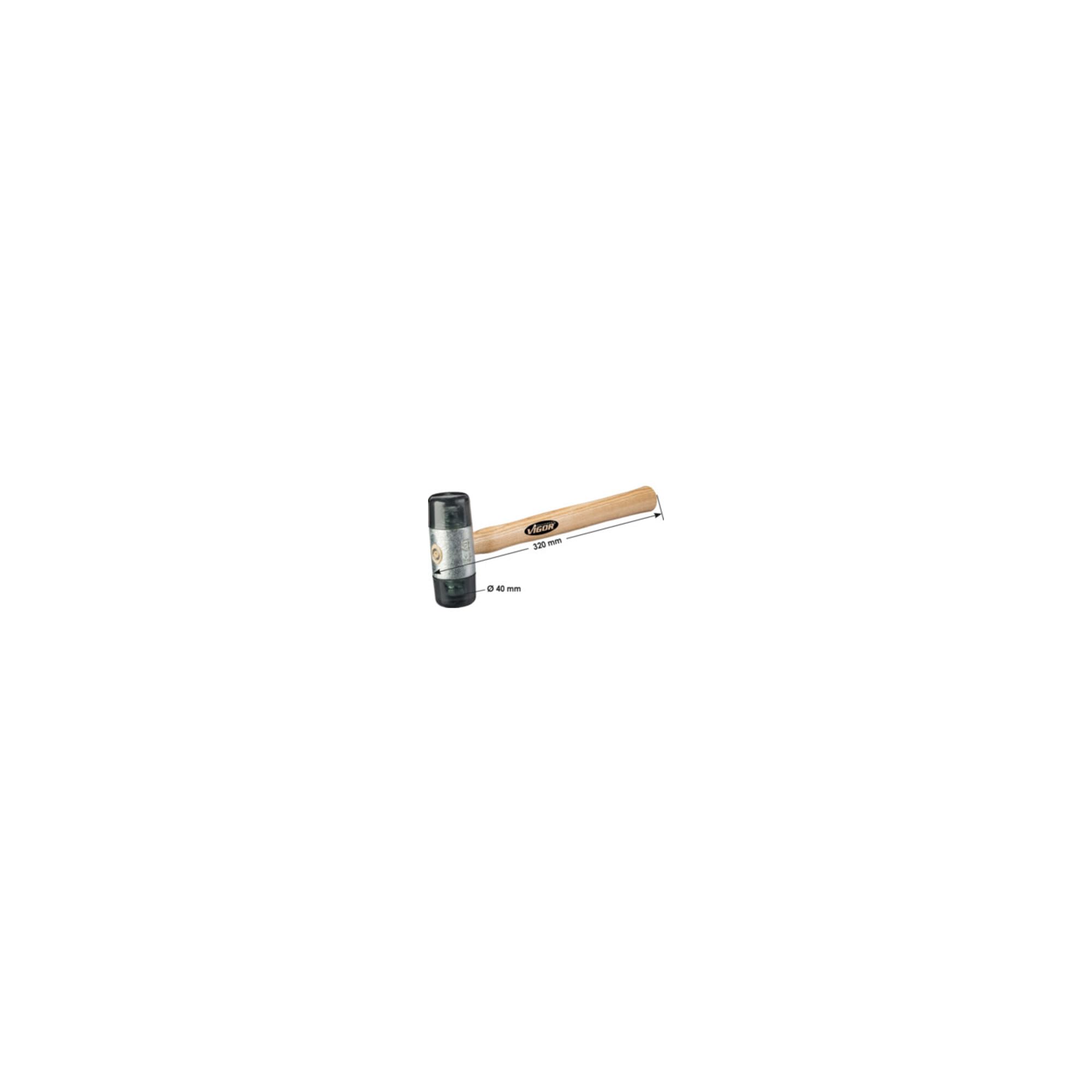vigor-v4661-kunststoff-schonhammer-40-mm-r-ckschlagarm-320-mm image 2