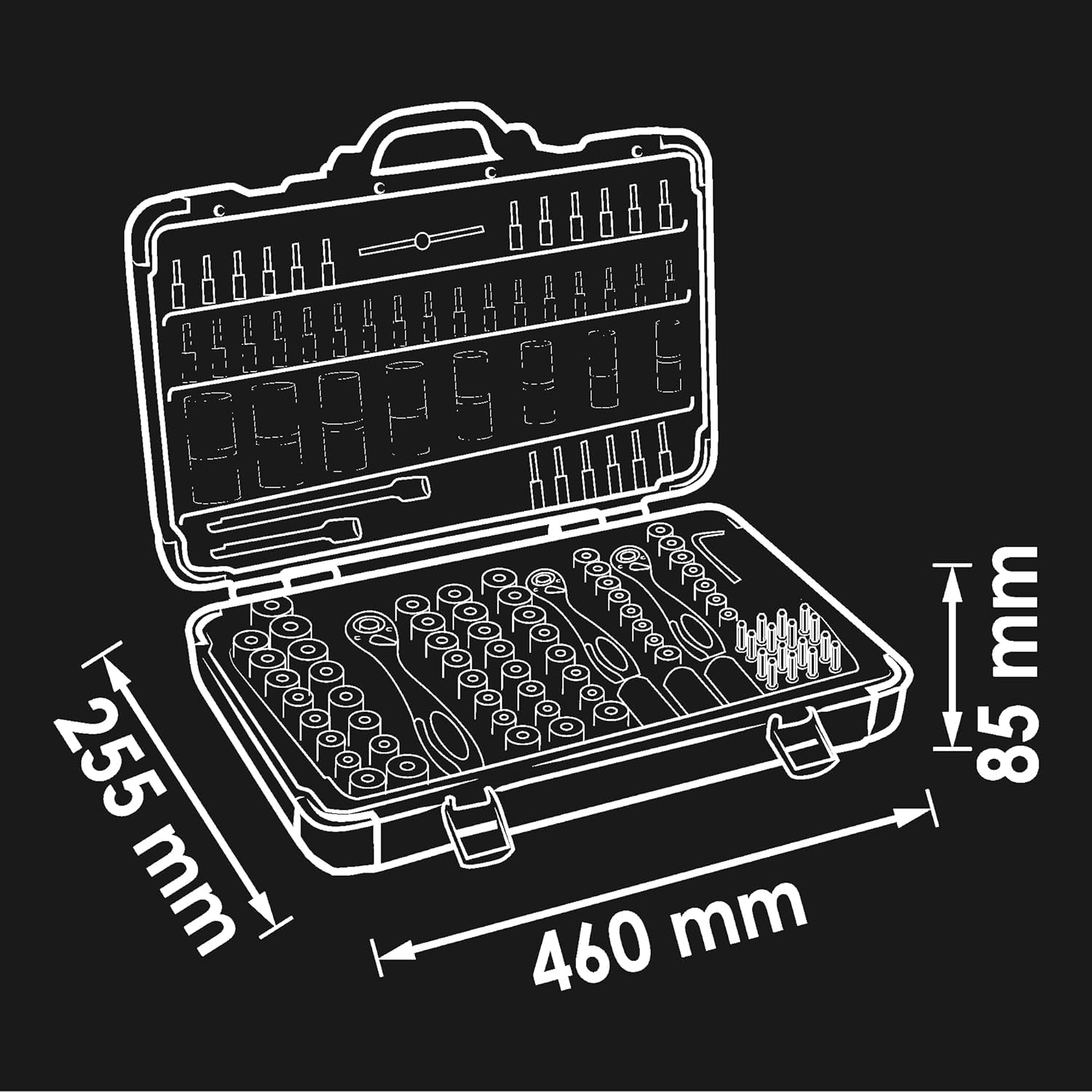 vigor-v2461n-steckschl-ssel-satz-172-teilig-mit-umschaltknarre image 5