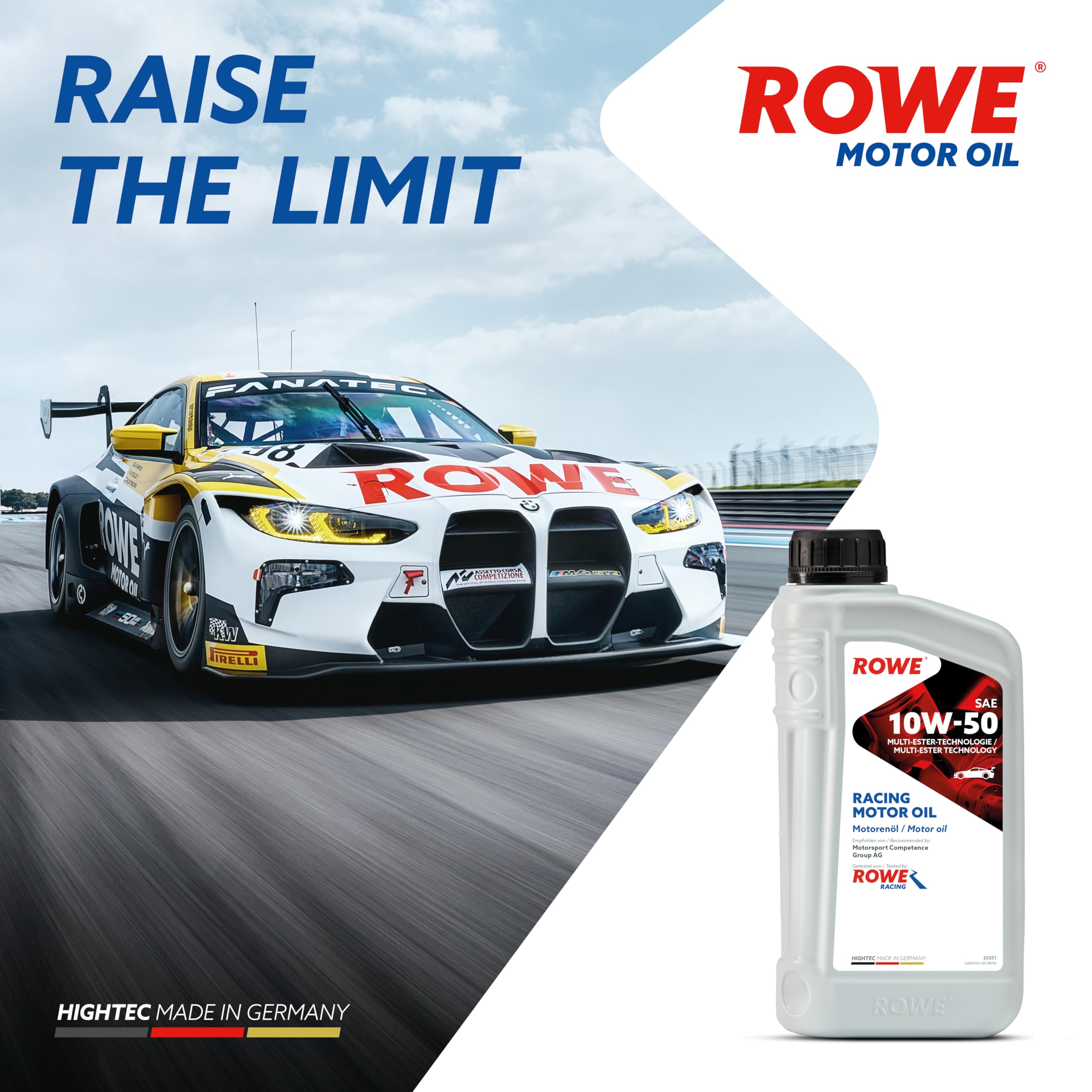 rowe-hightec-racing-motor-oil-sae-10w-50-1-liter-vollsynthetisches-motoren-l-mit image 4