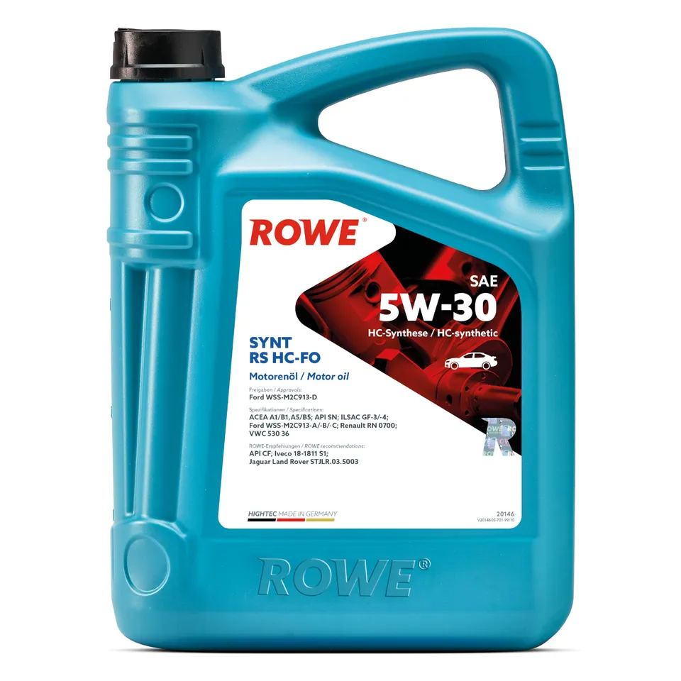 rowe-hightec-synt-rs-sae-5w-30-hc-fo-5-liter-leichtlauf-motoren-l-f-r-otto-und-d image 1