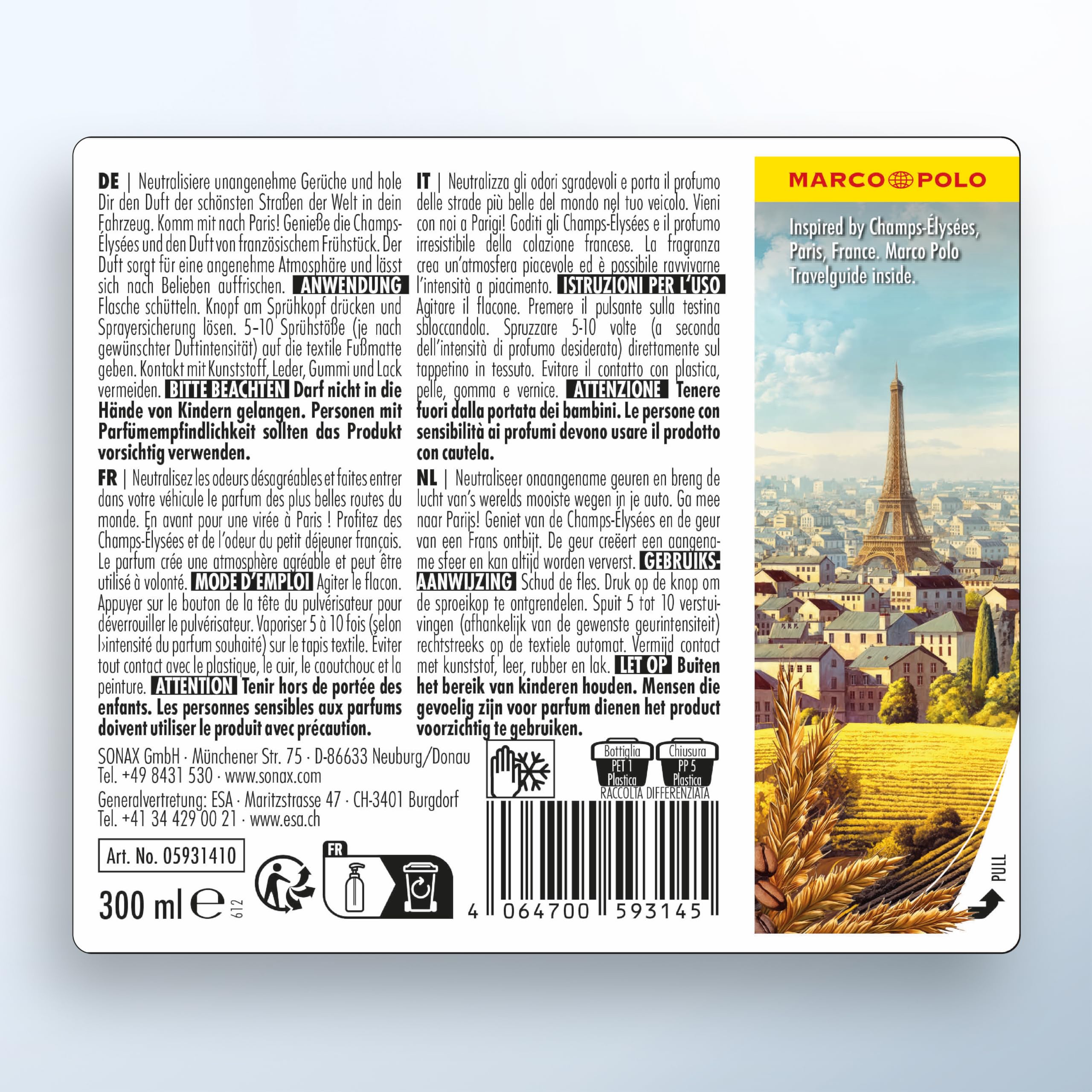 sonax-airventures-car-refresher-croissant-caf-au-lait-auto-lufterfrischer-300-ml image 2