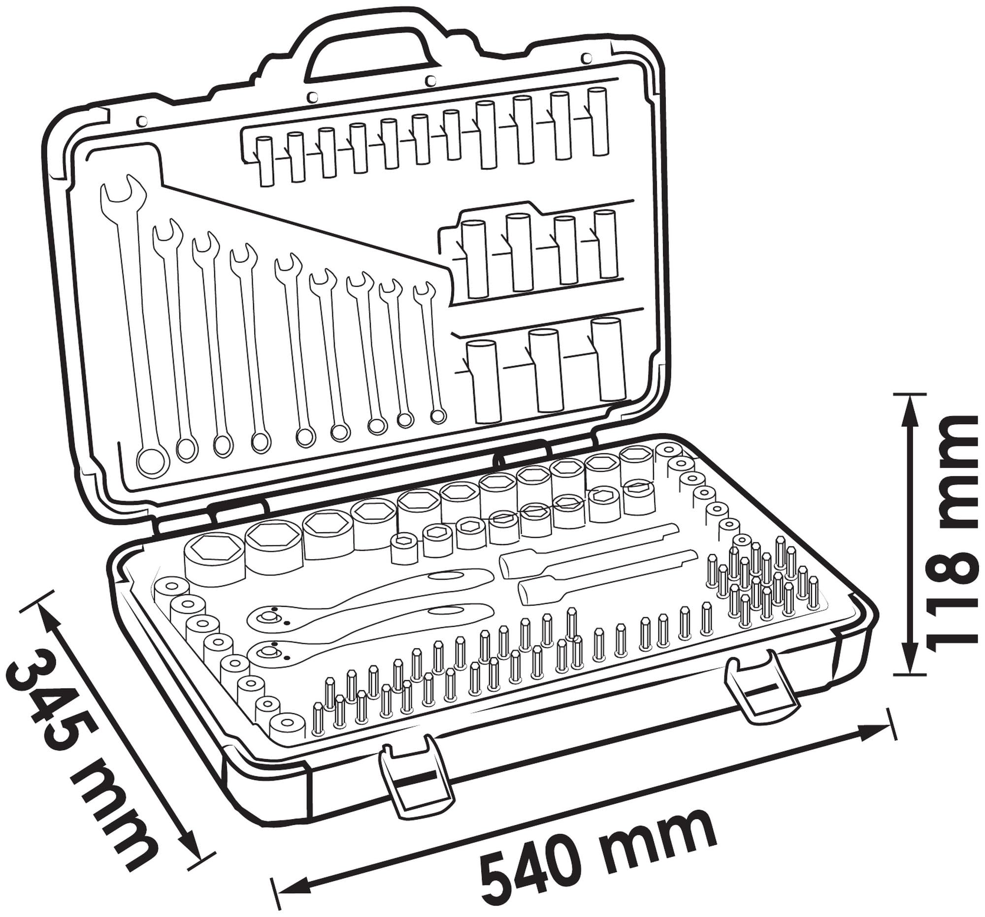vigor-v3277n-steckschl-ssel-satz-212-teilig-mit-3-knarren image 2