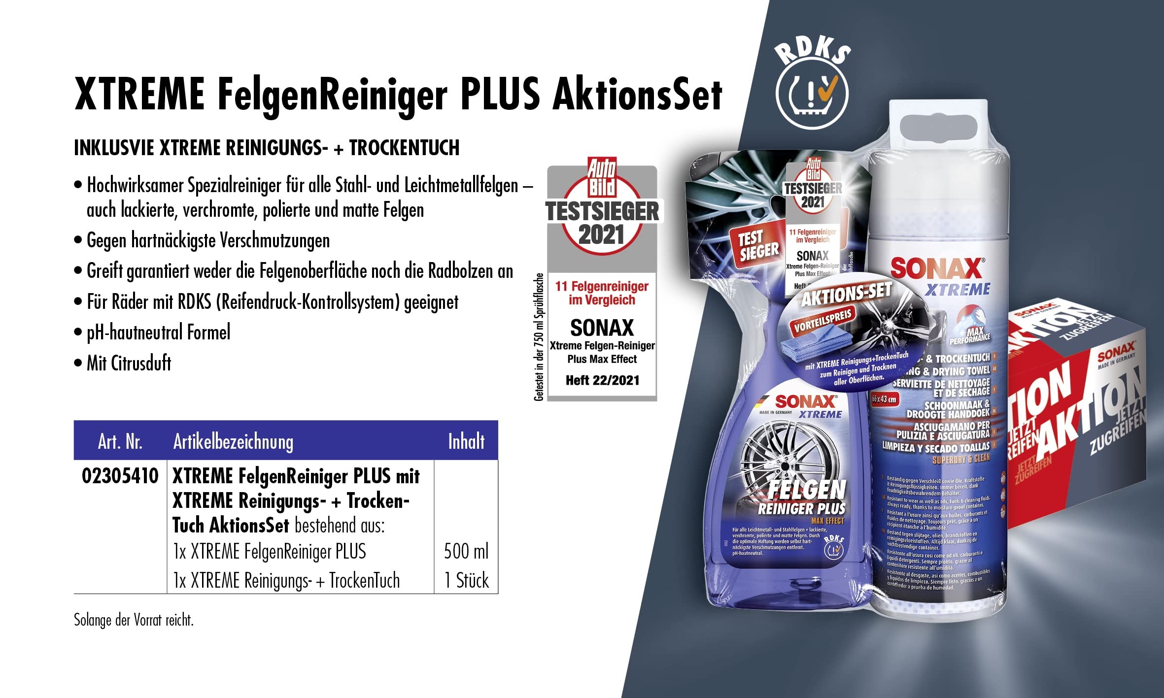 sonax-xtreme-felgenreiniger-plus-500-ml-reinigungs-trockentuch-aktionsset image 3