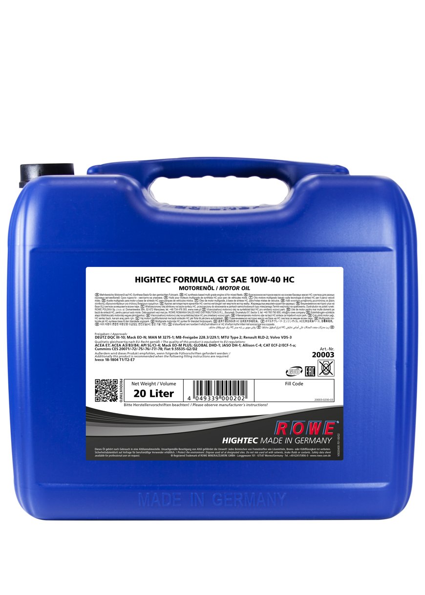rowe-hightec-formula-gt-sae-10w-40-hc-shpd-motoren-l-20-liter-f-r-gemischten-fuh image 1