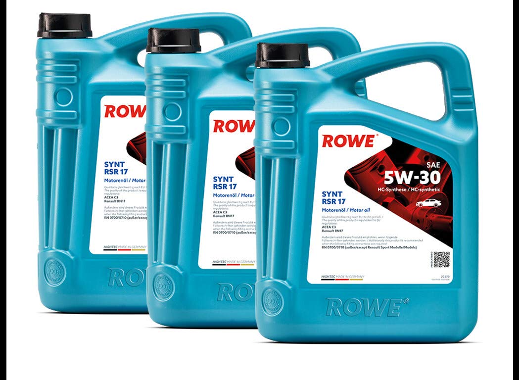 rowe-hightec-synt-rsr-17-sae-5w-30-15-liter-3x5l-motoren-l-f-r-renault-rn17-acea image 1