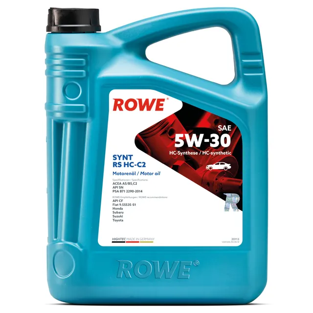 rowe-hightec-synt-rs-sae-5w-30-hc-c2-5-liter-hc-synthese-motoren-l-f-r-otto-und- image 1