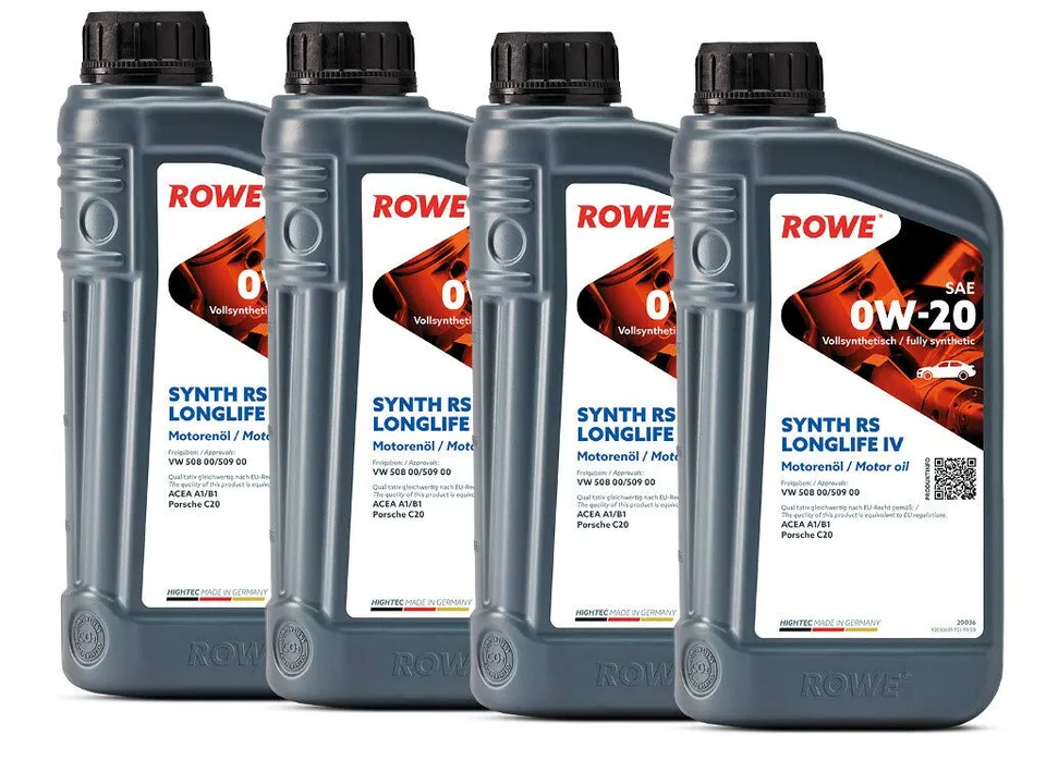 rowe-hightec-synth-rs-longlife-iv-sae-0w-20-motor-l-4-liter-4x1l-made-in-germany image 1