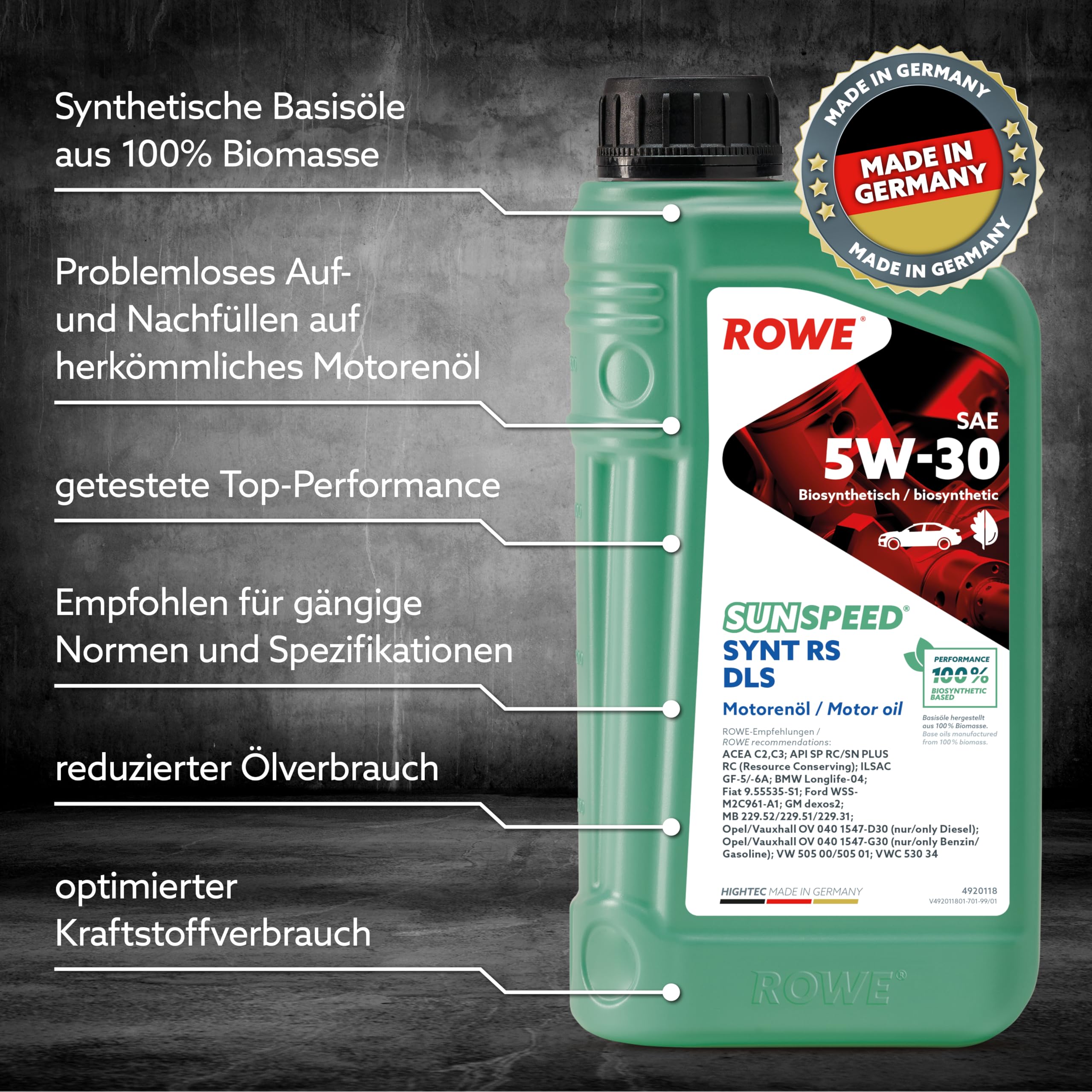 rowe-sunspeed-synt-rs-dls-sae-5w-30-mehrbereichs-motoren-l-1-liter image 3