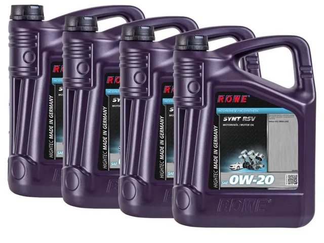 rowe-hightec-synt-rsv-sae-0w-20-20-liter-4x5l-vollsynthetisches-motor-l-f-r-volv image 1