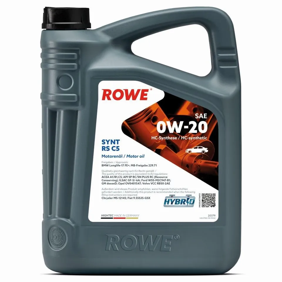 rowe-hightec-synt-rs-c5-sae-0w-20-motor-l-5-liter image 1