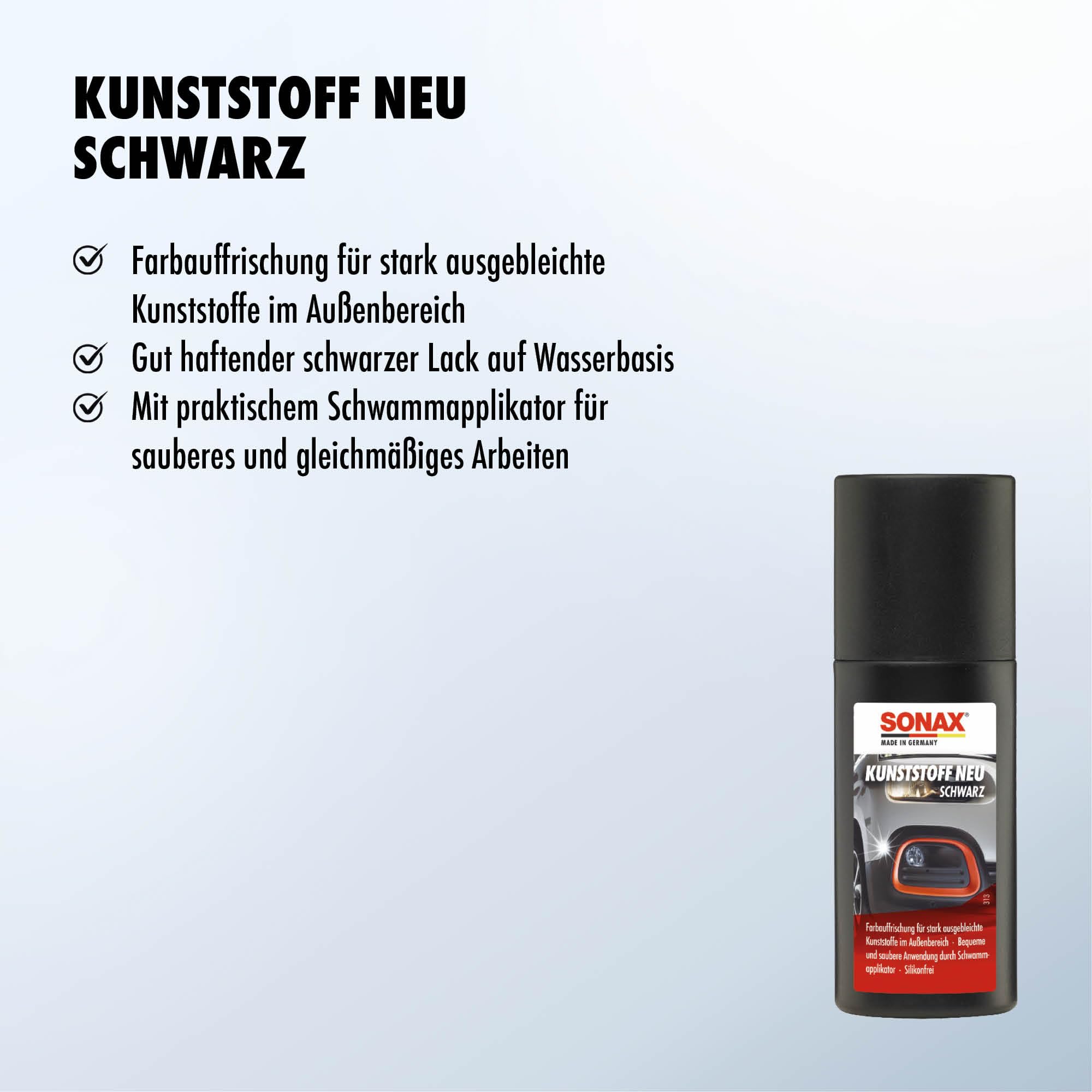 sonax-kunststoff-neu-schwarz-100-ml-au-en-kunststofflack-mit-applikator image 3