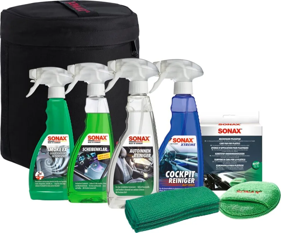 sonax-innenraumpflegeset-auto-innenreinigung-mit-scheibenklar-autoinnenreiniger- image 1