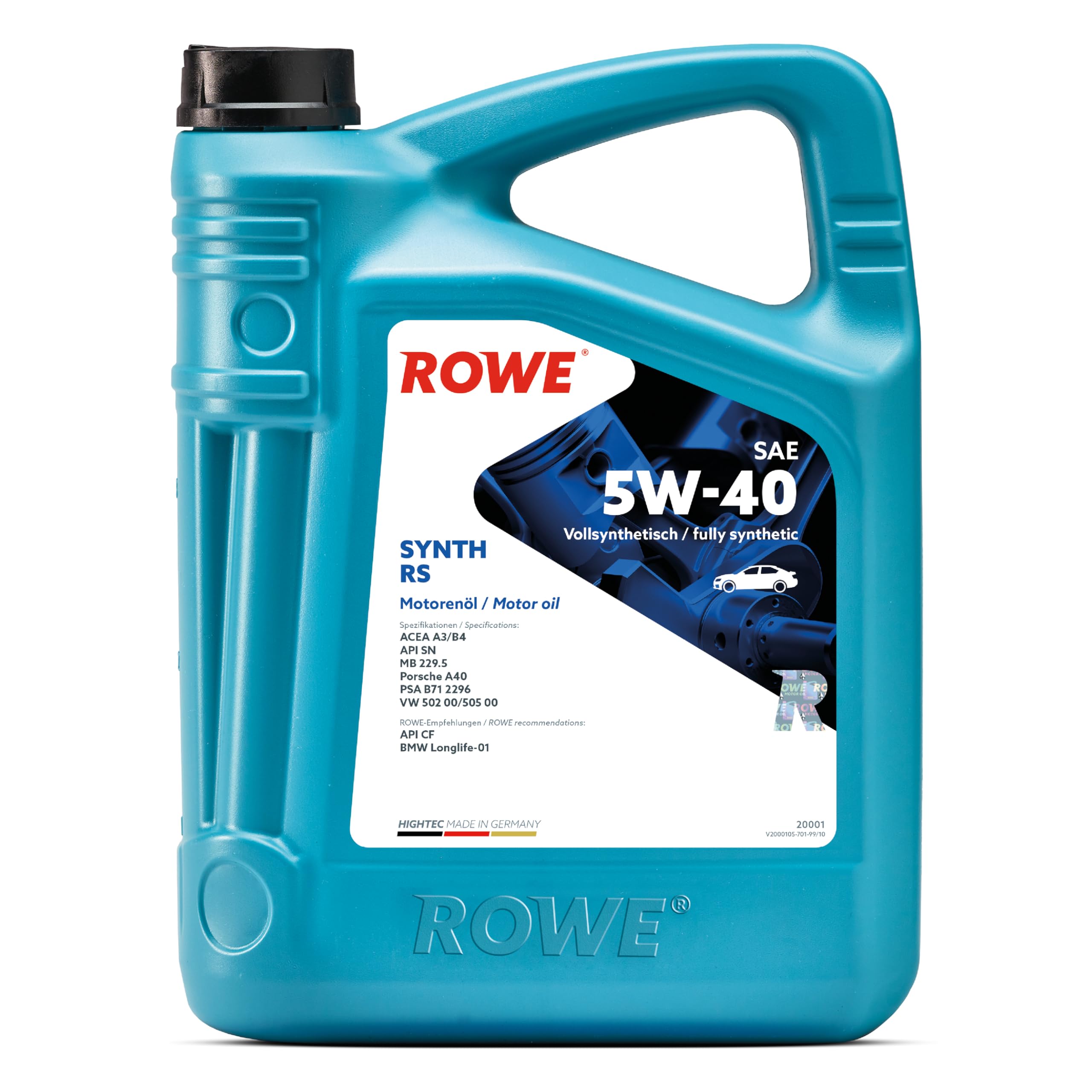 rowe-hightec-synth-rs-sae-5w-40-vollsynthetisches-motor-l-5-liter image 1