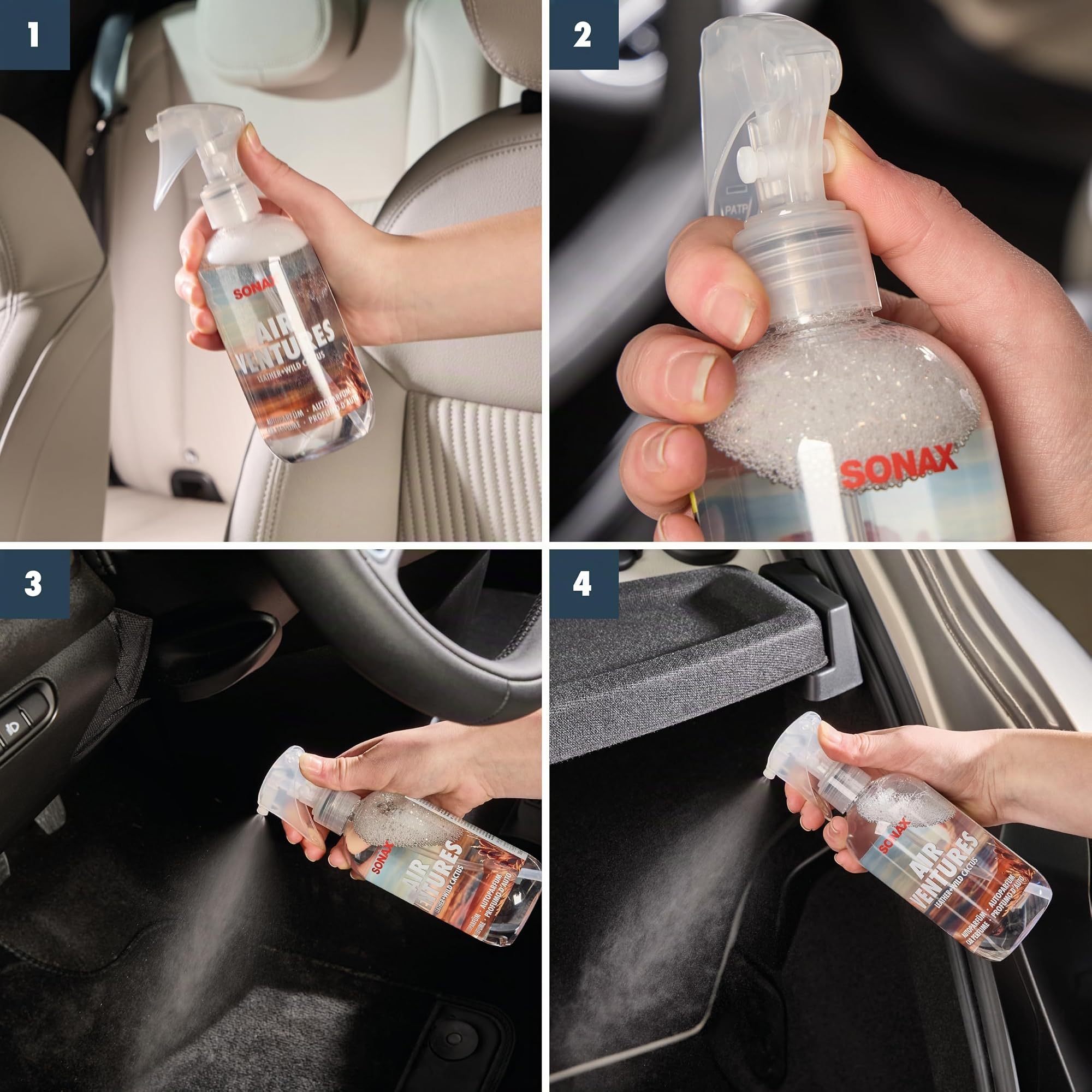 sonax-airventures-car-refresher-leather-wild-cactus-auto-lufterfrischer-300-ml image 6
