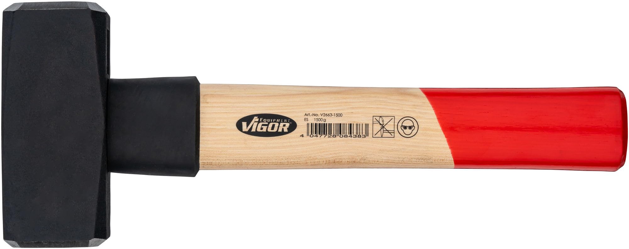 vigor-f-ustel-v2663-1500-1500-g-280-mm-hickoryholz-mit-gummi-schlagschutz image 3