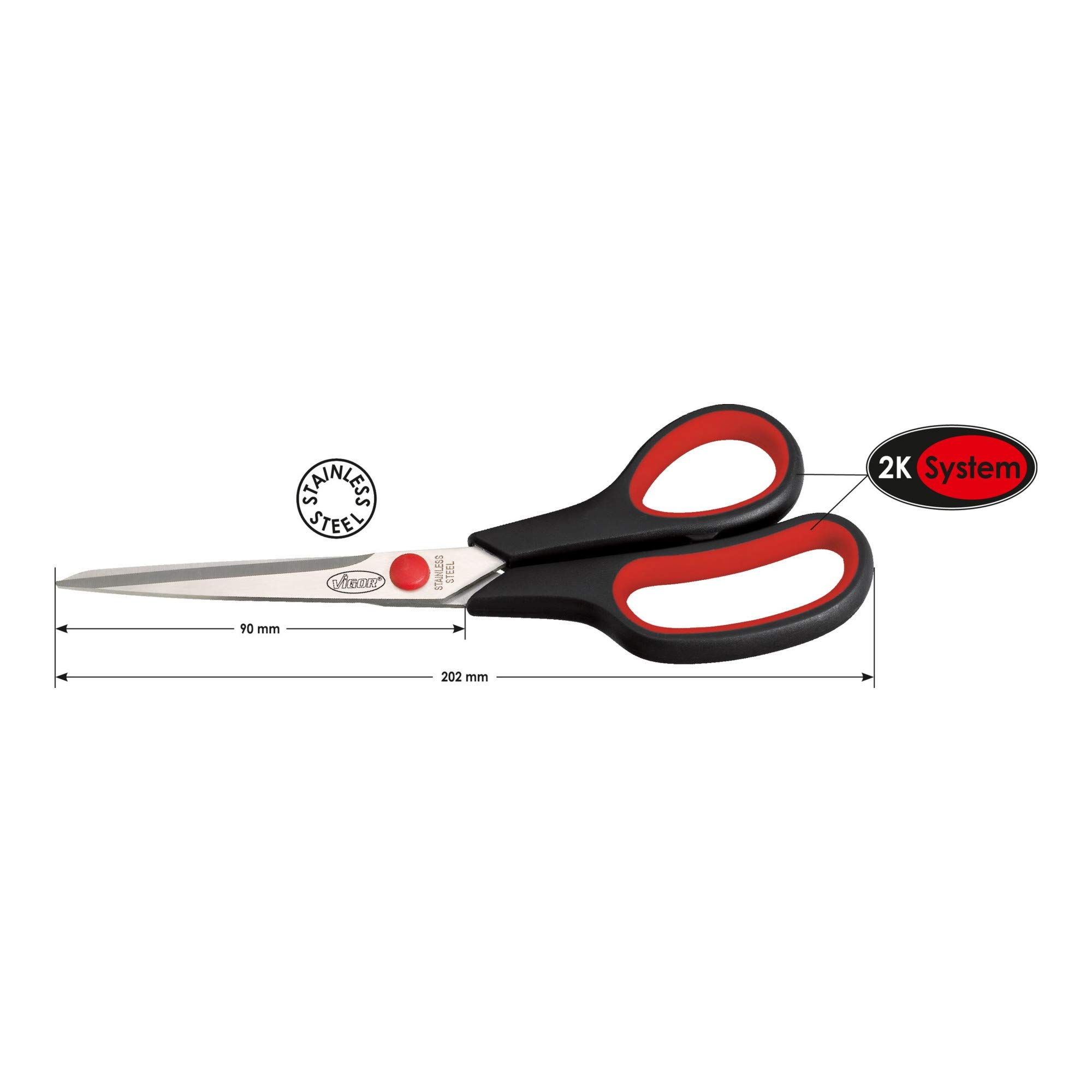 vigor-v1304-universalschere-202-mm-edelstahl image 3
