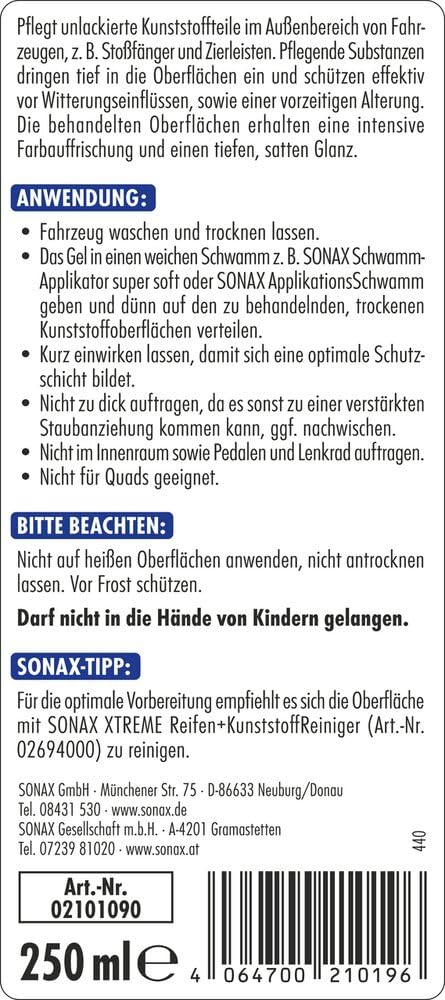 sonax-xtreme-kunststoffgel-au-en-250-ml image 2