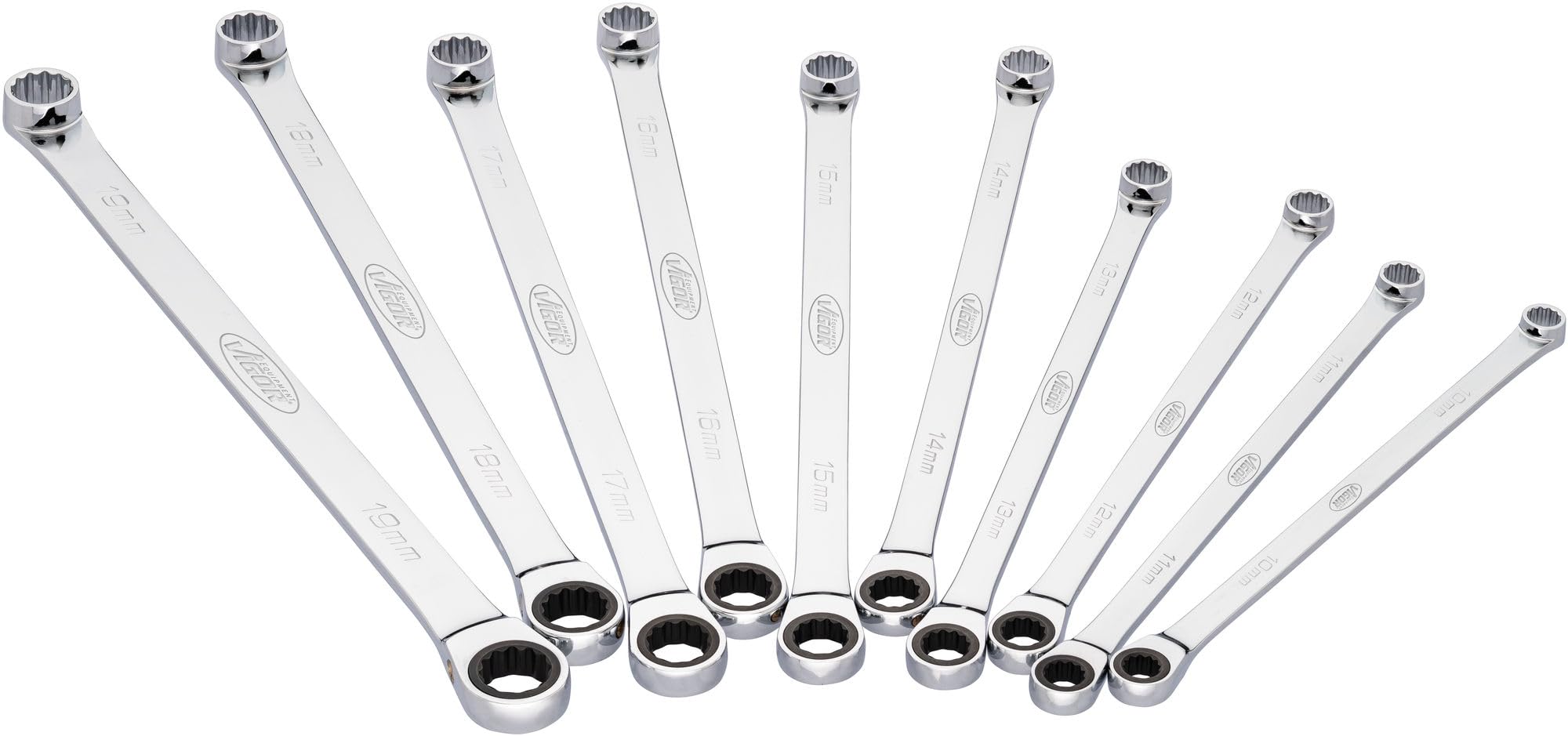 vigor-ratschen-ringschl-ssel-satz-v7031-extra-lang-10-teilig-10-19-mm-60-l-nger- image 1