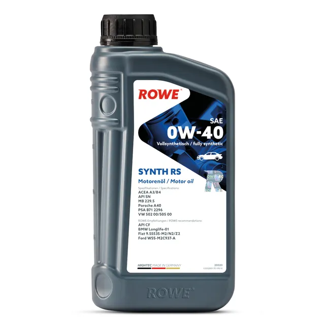 rowe-hightec-synth-rs-sae-0w-40-1-liter-vollsynthetisches-motor-l-f-r-sportliche image 1