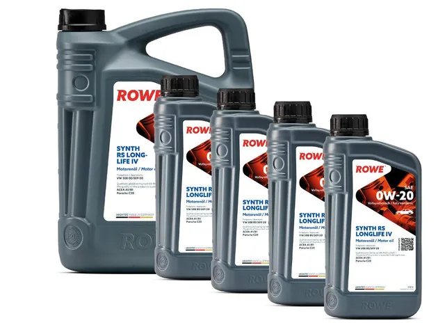 rowe-hightec-synth-rs-longlife-iv-sae-0w-20-motor-l-9-liter-5l-4l-made-in-german image 1