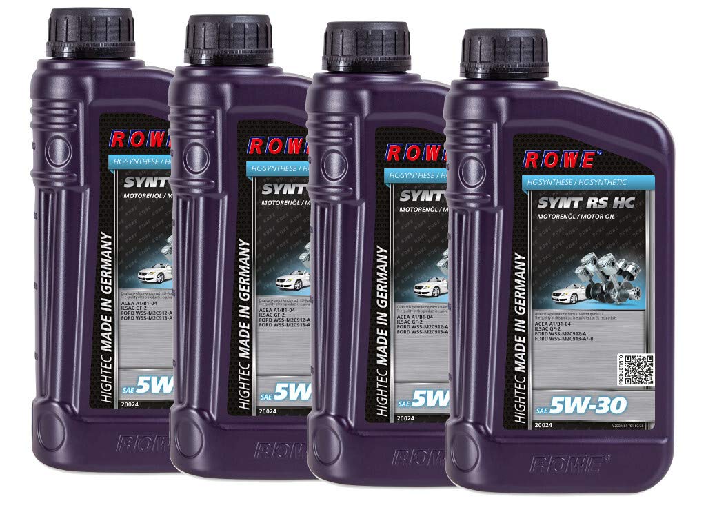 rowe-hightec-synt-rs-sae-5w-30-hc-motor-l-4-liter-4x1l-made-in-germany image 1